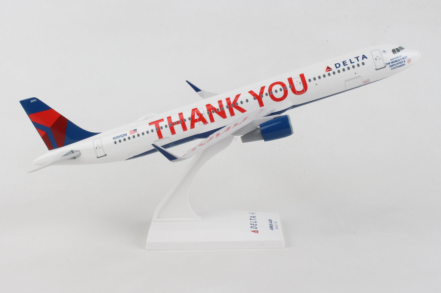 Delta SkyMarks Delta A321 "Thank You" 1/150 Scale Model