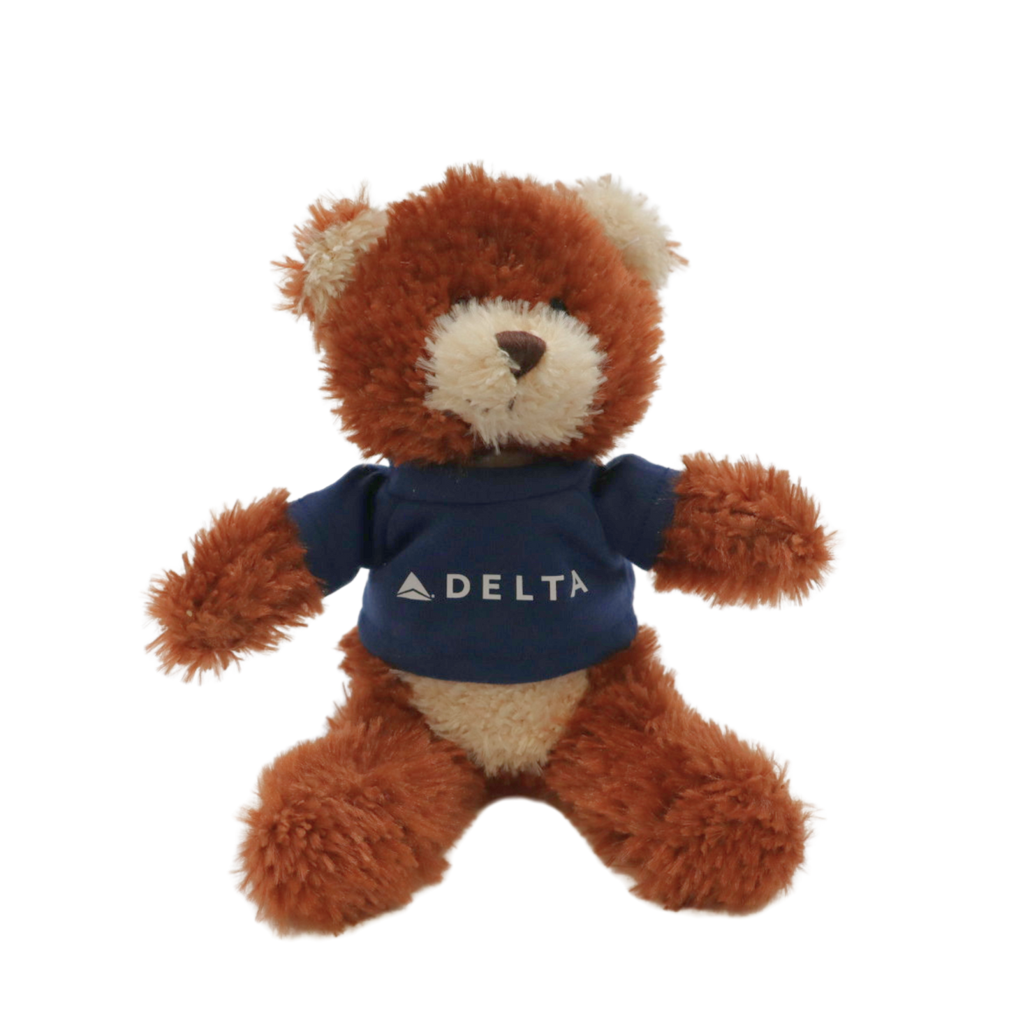 PLUSH BEAR WHITE WITH NAVY SHIRT
