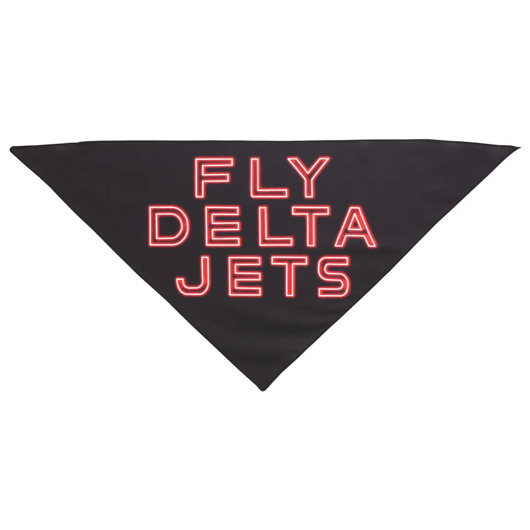 Fly Delta Jets Black Pet Bandana