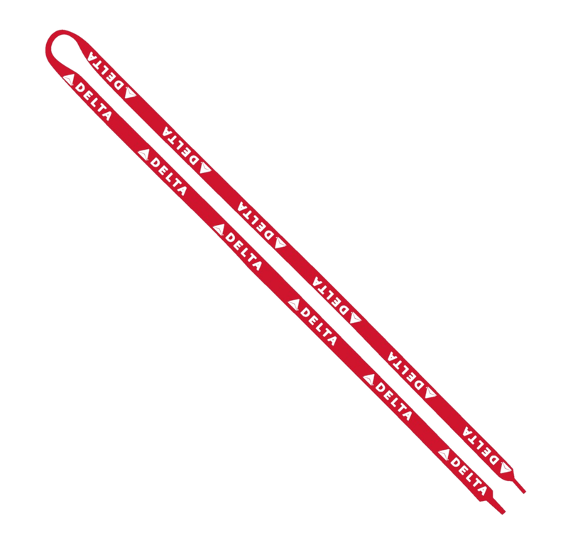 Red Logo Shoelaces