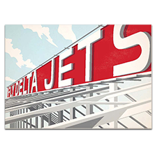 Postcard-Fly Delta Jets 4.25 x 6 Thumbnail
