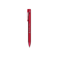 Rubberized Metallic Pen- Red Thumbnail