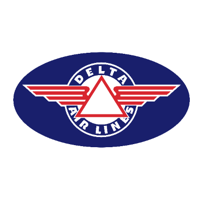 Vintage Delta oval sticker