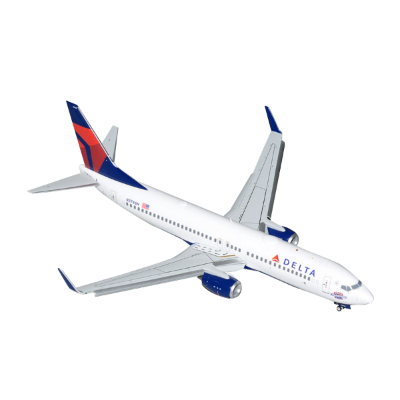 GEMINI B737-800W 1/200 DELTA N3746H "ATLANTA BRAVES"/"WORLD CHAMPIONS" (FLAPS DOWN)