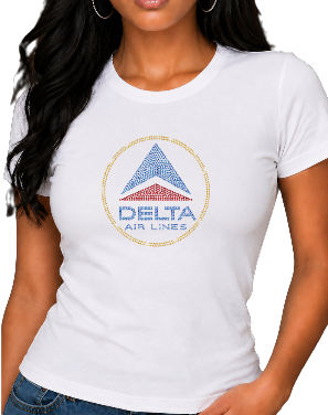 Delta 1962 White Sparkle Tee