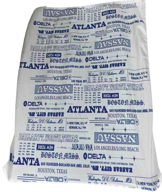 White Cities Travel Blanket