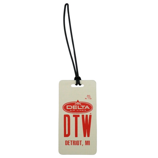 DTW Vintage Luggage Tag