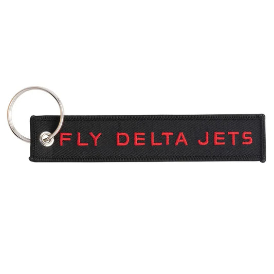 Fly Delta Jets Key Tag - Black