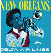 New Orleans Luggage Sticker