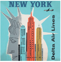 New York Luggage Sticker