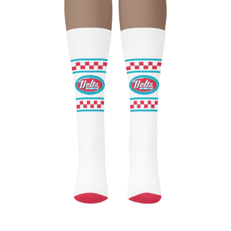 Checkered Logo Socks