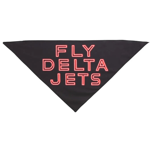 Fly Delta Jets Black Pet Bandana
