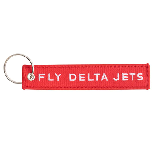 Fly Delta Jets Key Tag - Red