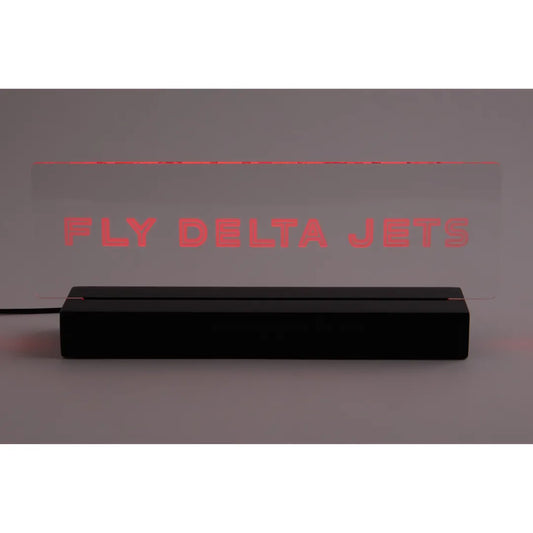 Fly Delta Jets Desktop Sign