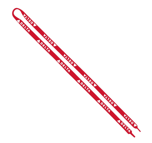 Red Logo Shoelaces